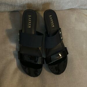 Lauren Ralph Lauren Rhianna Wedge‎ Sandals Size 9